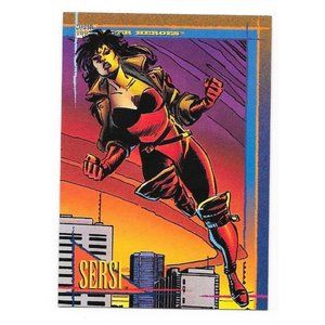 1993 Skybox Marvel Trading Card SERSI Card #93 Female Super Hero